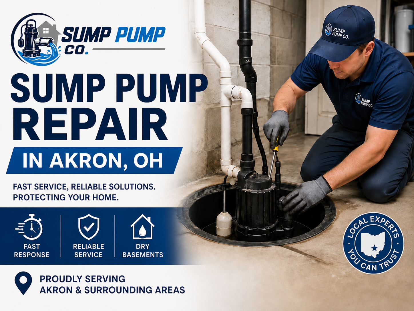 Sump Pump Repair in Akron OH from Sump Pump Co.