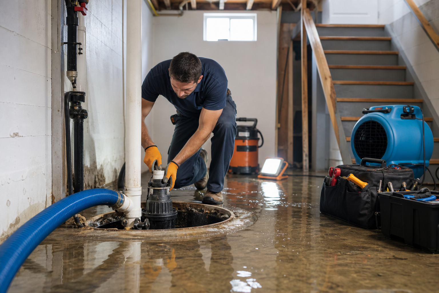 Local emergency sump pump service information and service options