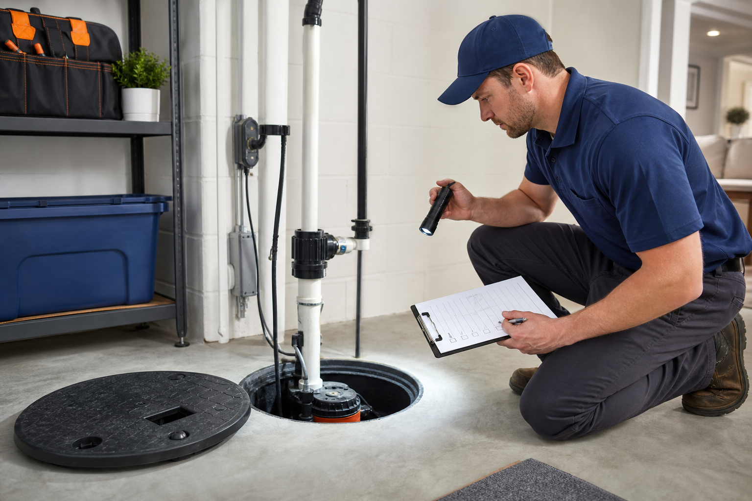 Sump Pump Inspection service help from Sump Pump Co.