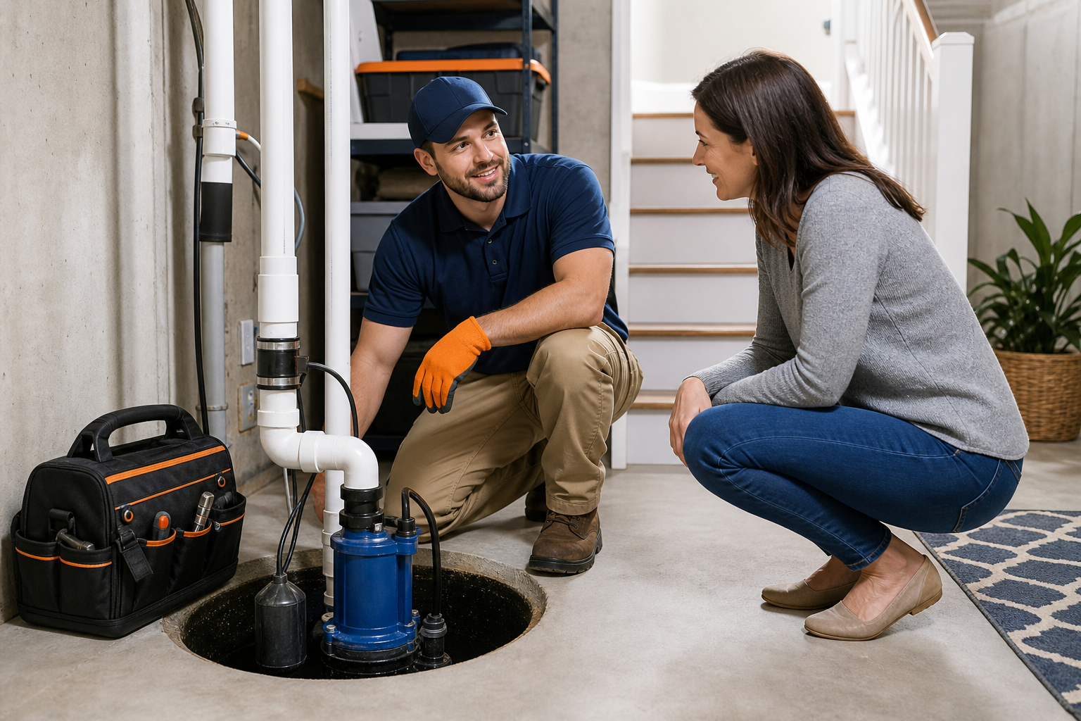 Sump Pump Inspection referral service call support