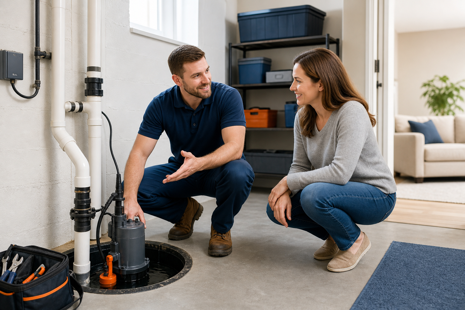 Sump Pump Installation referral service call support