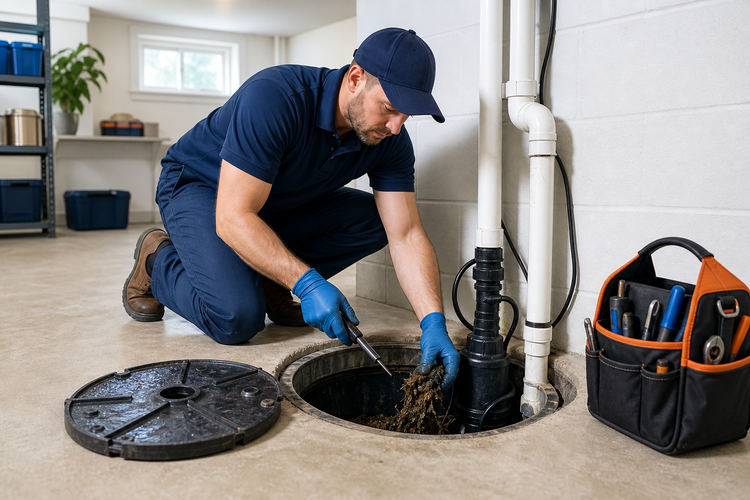 Sump Pump Pit Cleaning service help from Sump Pump Co.