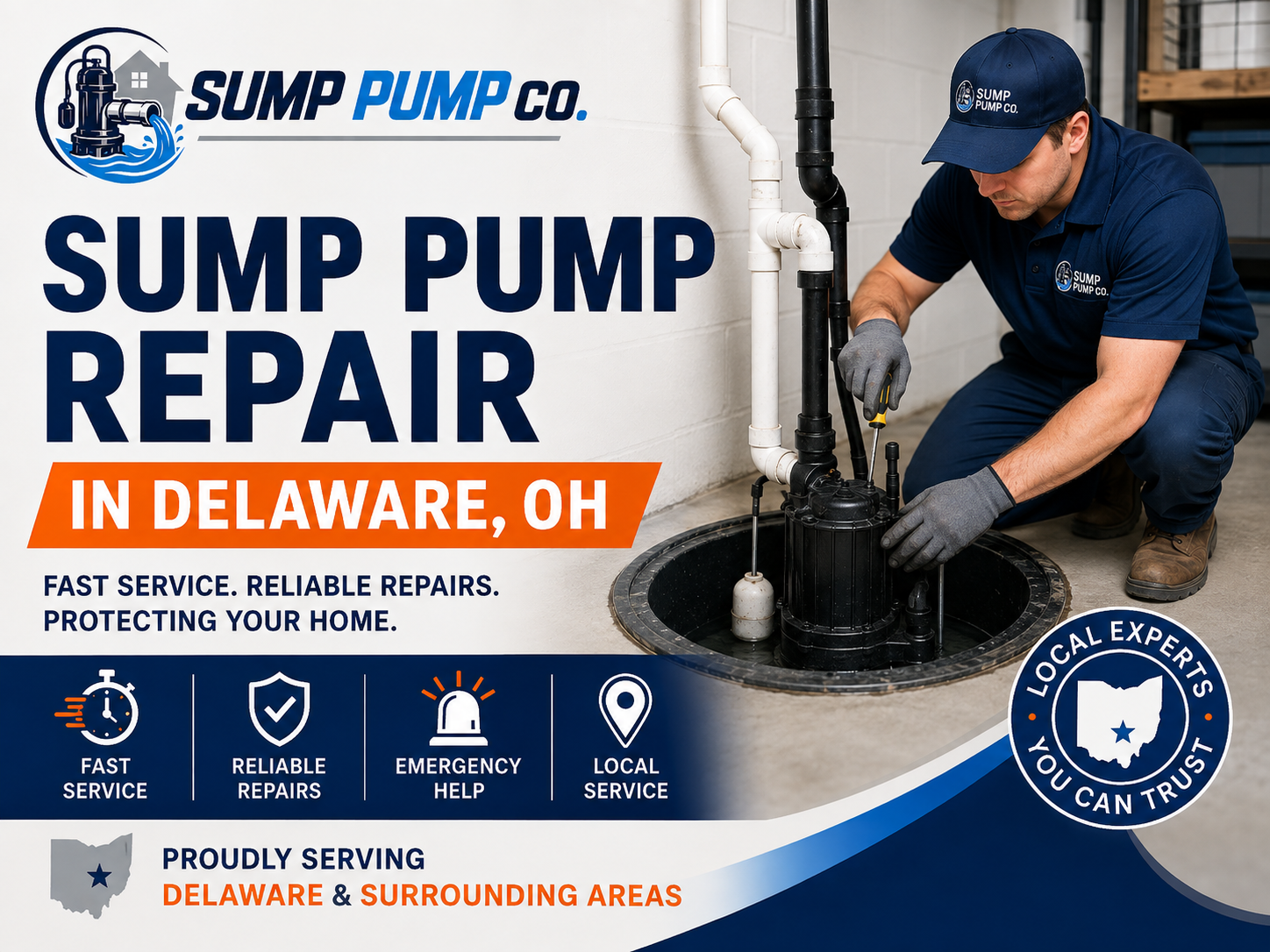 Sump Pump Repair in Delaware OH from Sump Pump Co.