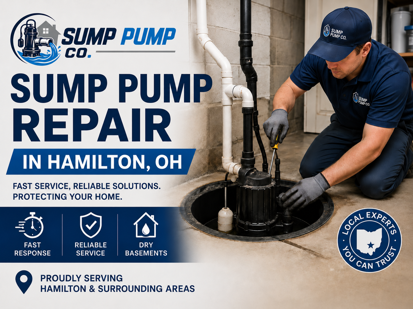 Sump Pump Repair in Hamilton OH from Sump Pump Co.