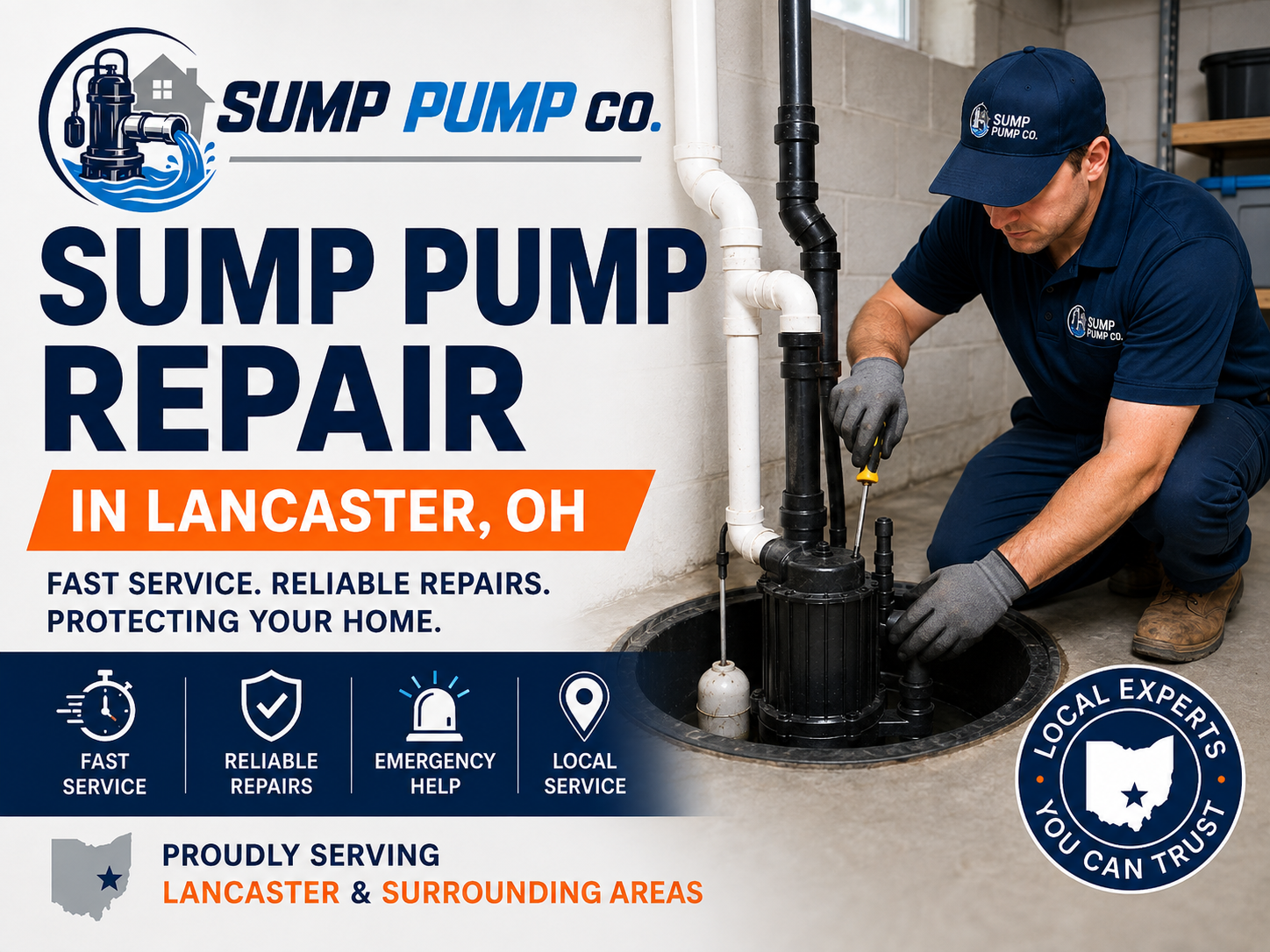 Sump Pump Repair in Lancaster OH from Sump Pump Co.