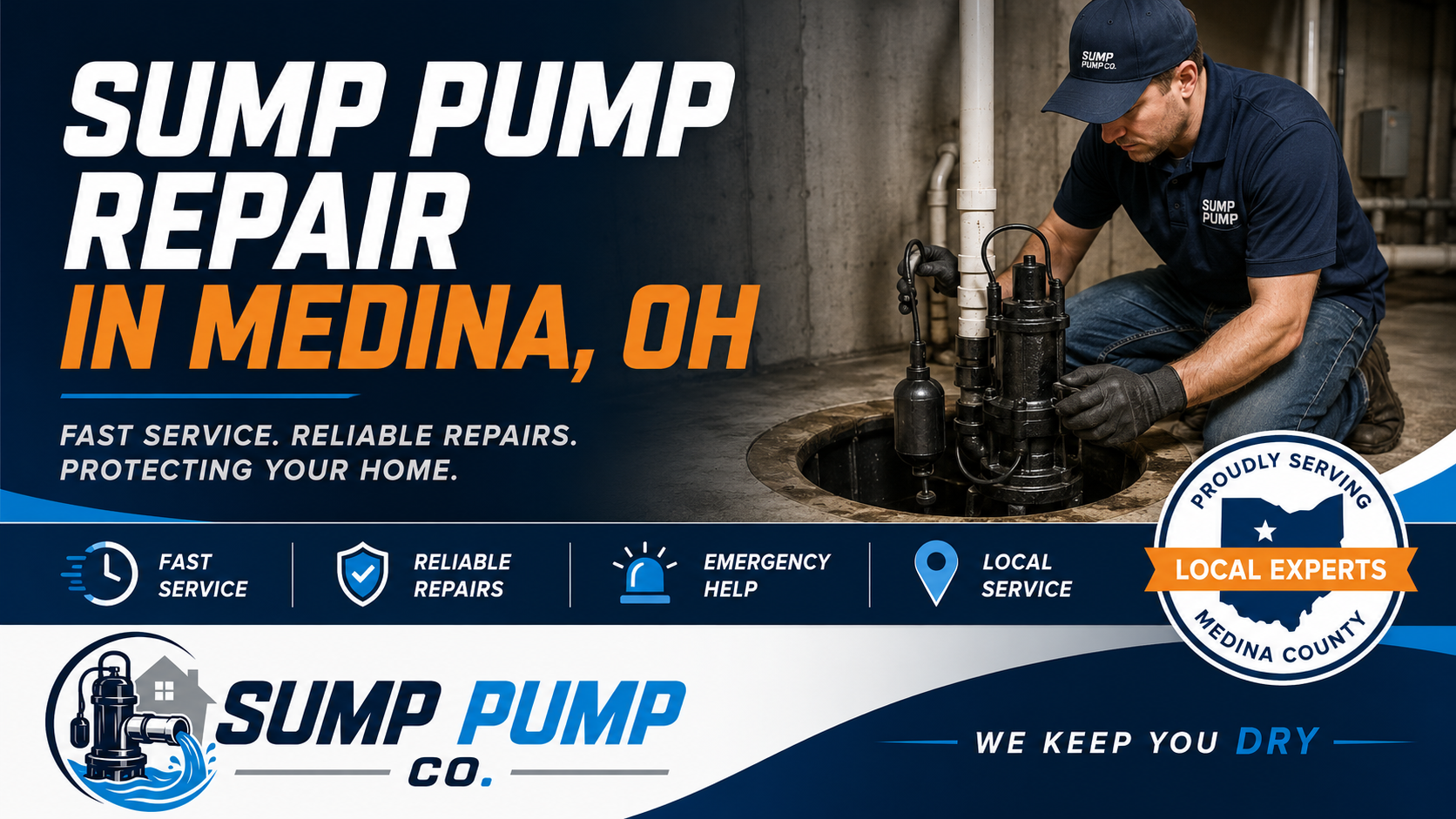 Sump Pump Repair in Medina OH from Sump Pump Co.