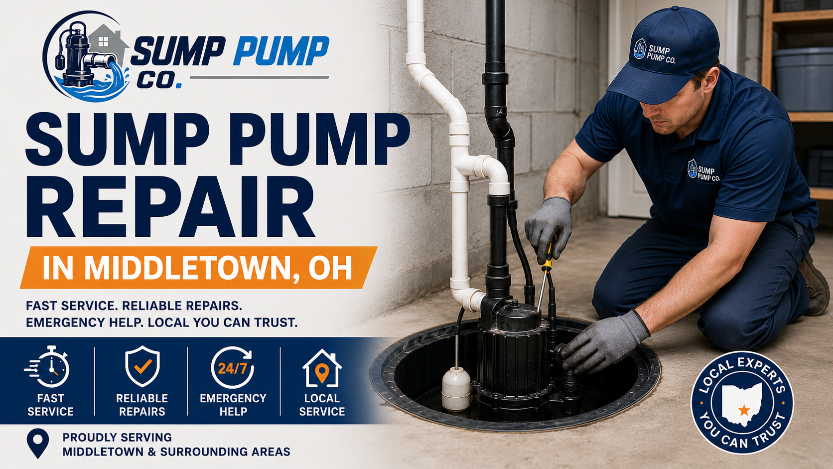 Sump Pump Repair in Middletown OH from Sump Pump Co.