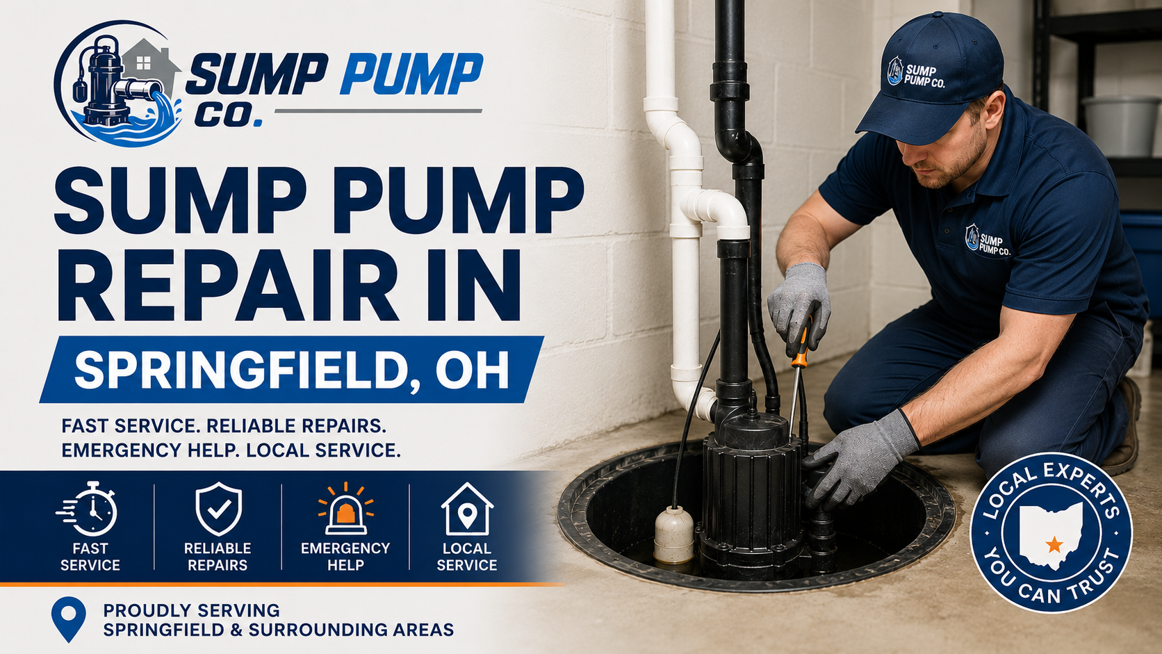 Sump Pump Repair in Springfield OH from Sump Pump Co.