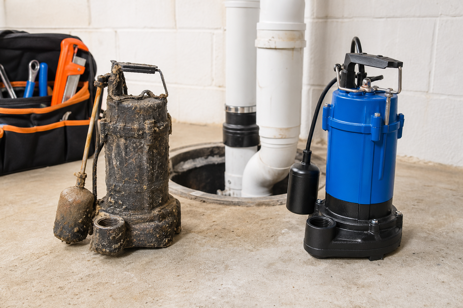 Local sump pump replacement information and service options