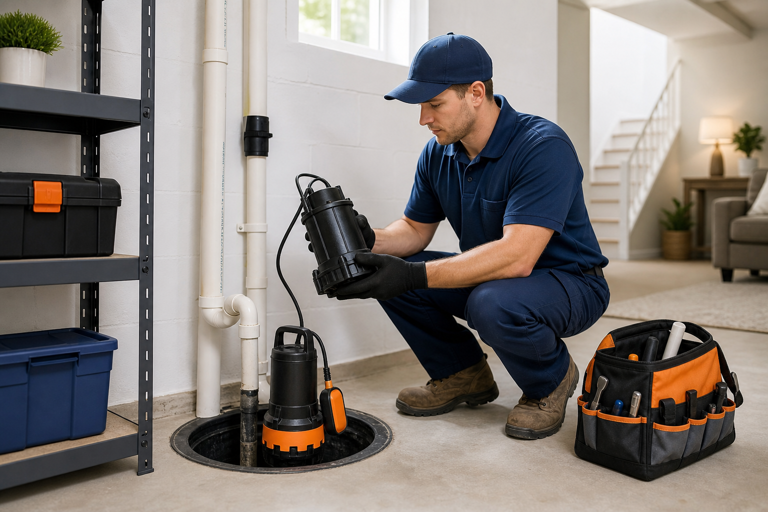 Sump Pump Replacement referral service call support