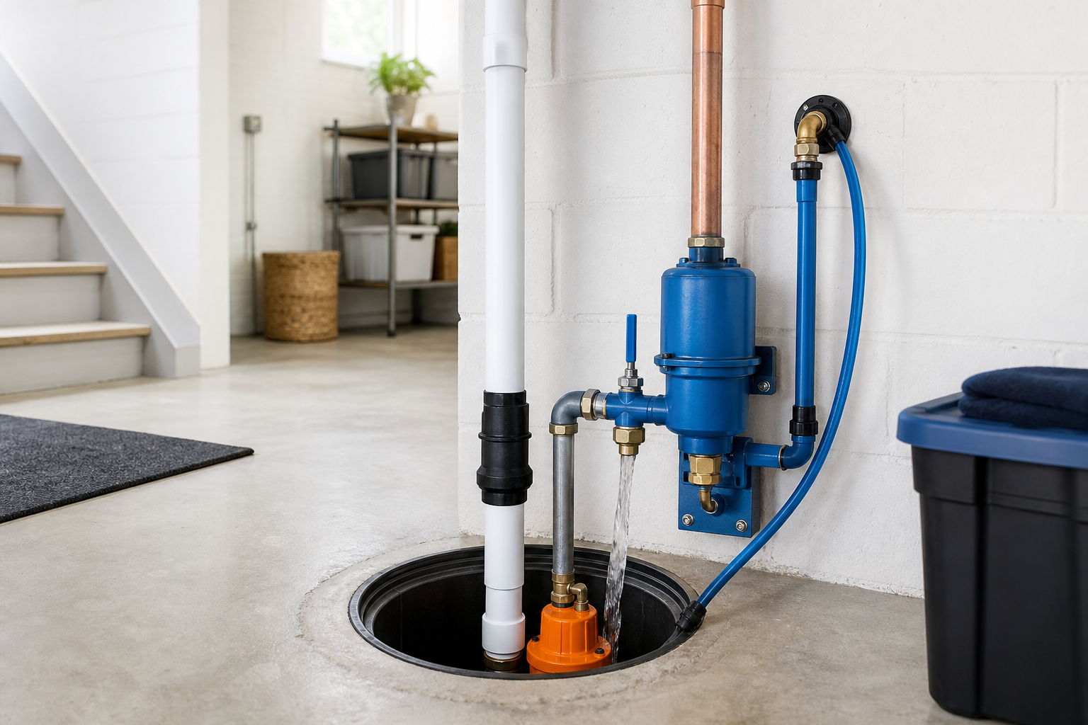 Water-Powered Backup Sump Pumps service help from Sump Pump Co.