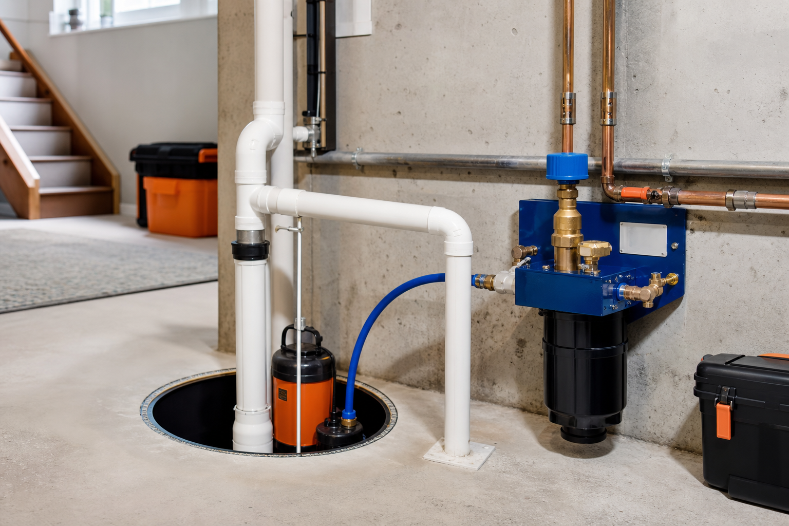 Local water-powered backup sump pumps information and service options