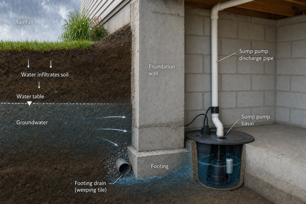 Sumppumpco Groundwater In Basement Main