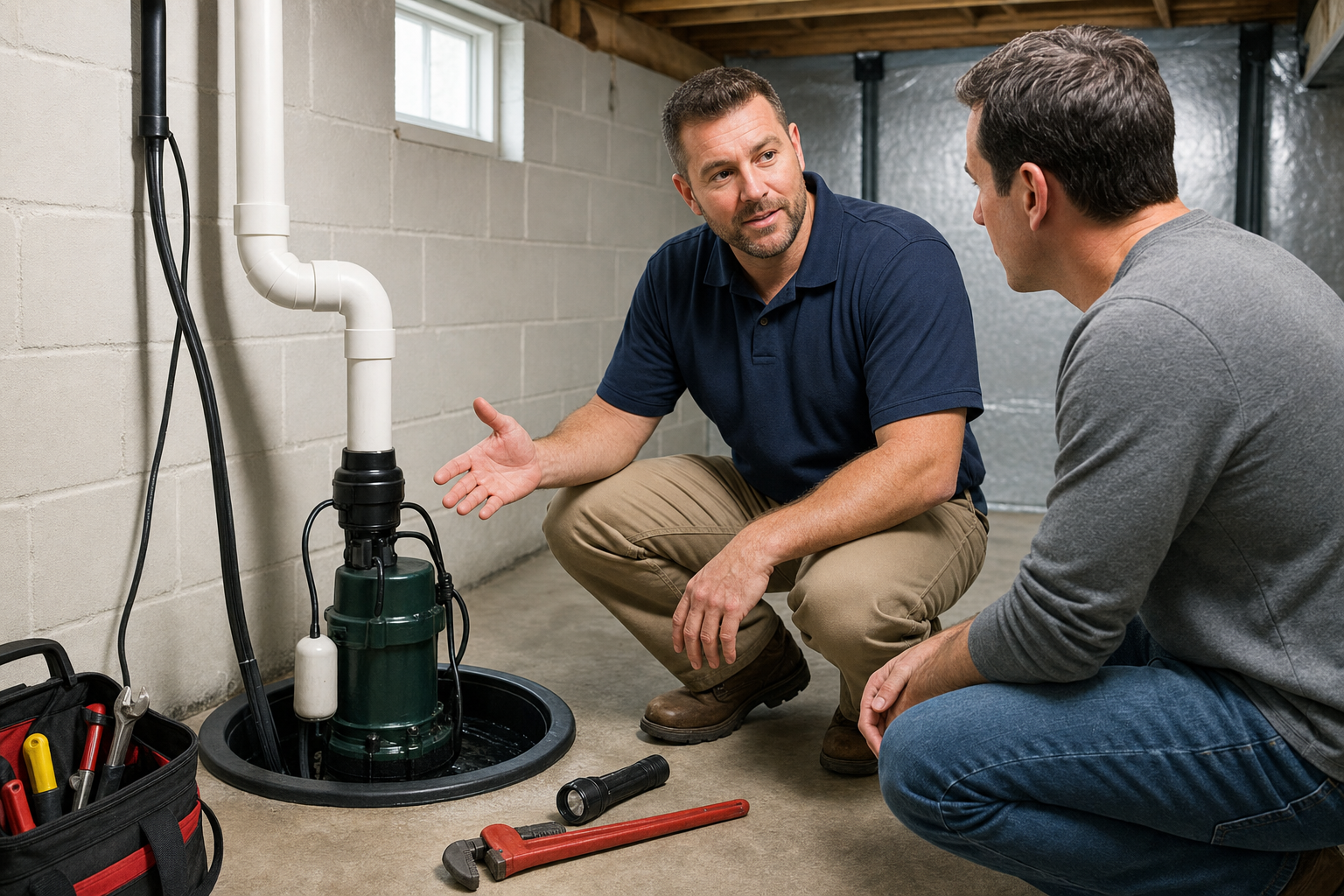 Sump Pump Repair referral service support in Akron OH