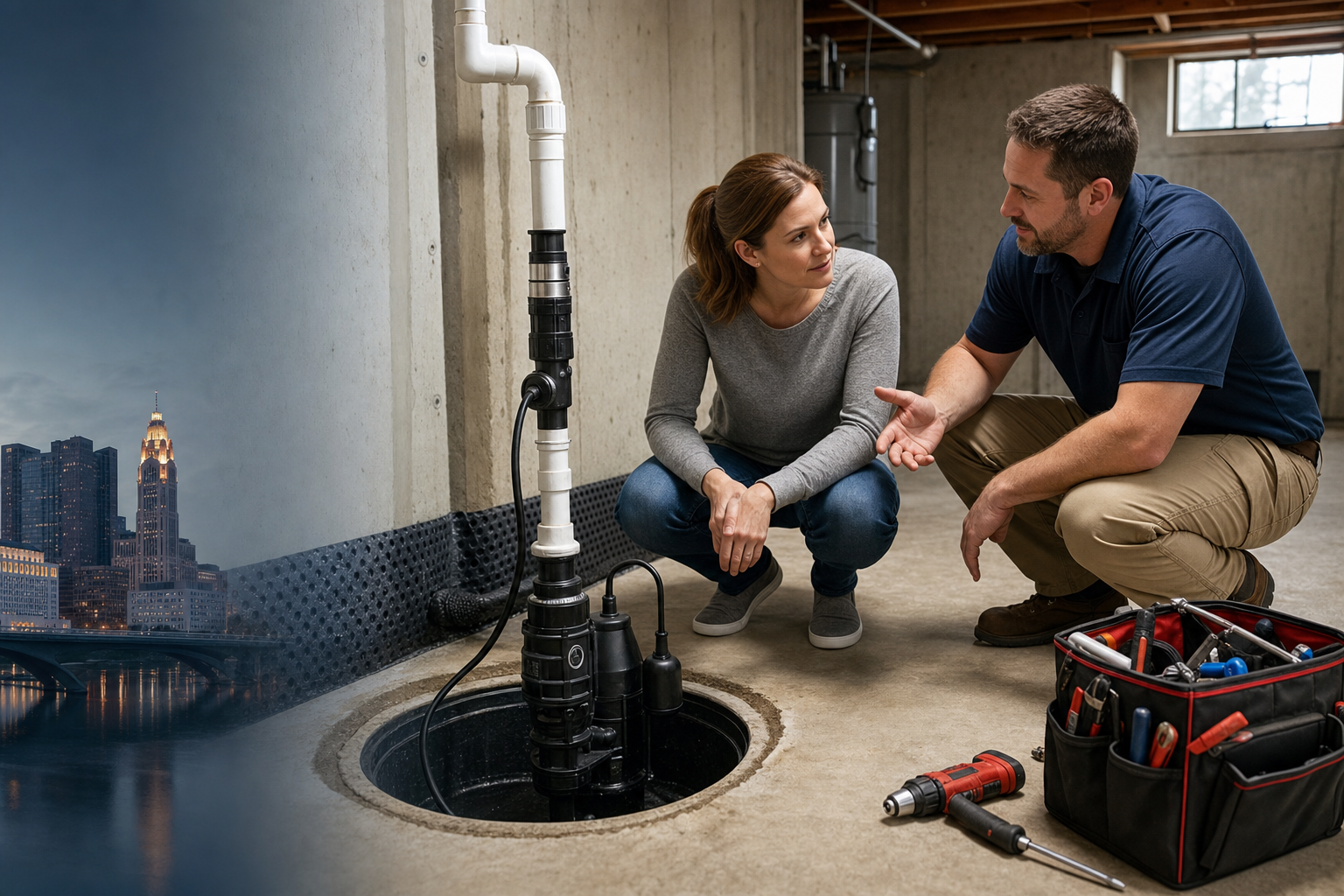 Sump Pump Repair referral service support in Columbus OH