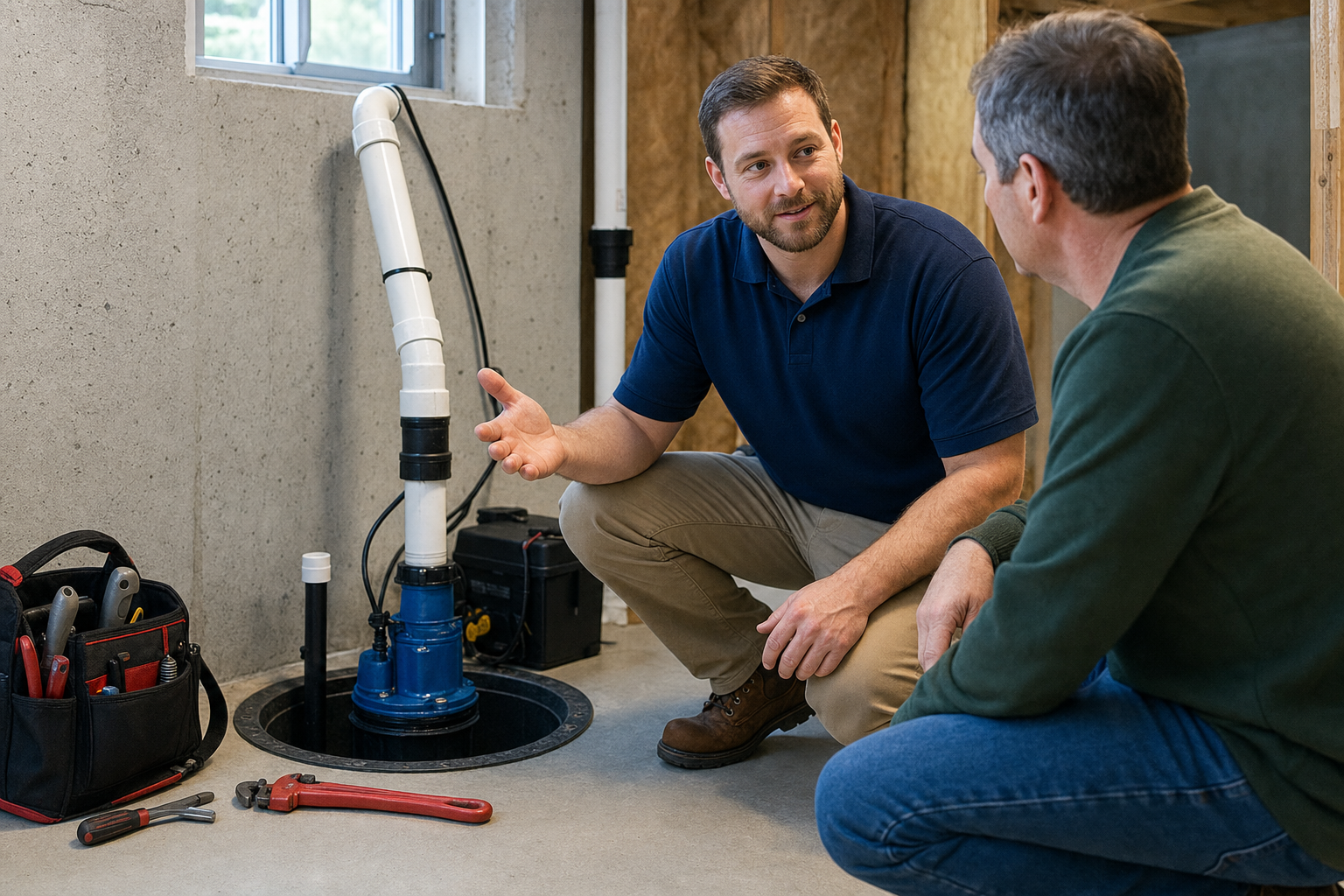 Sump Pump Repair referral service support in Delaware OH