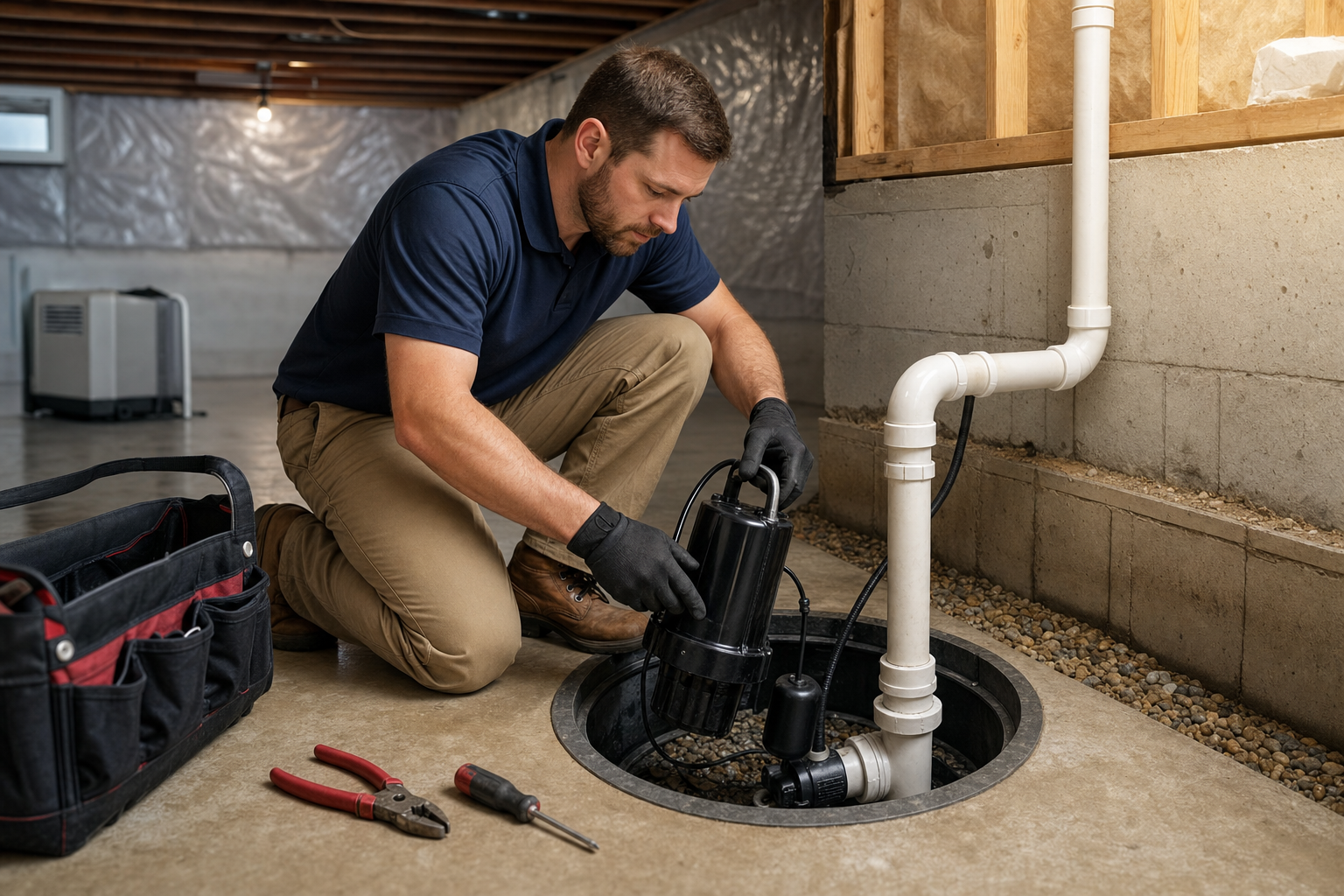 Local sump pump repair information and service options in Fairfield OH