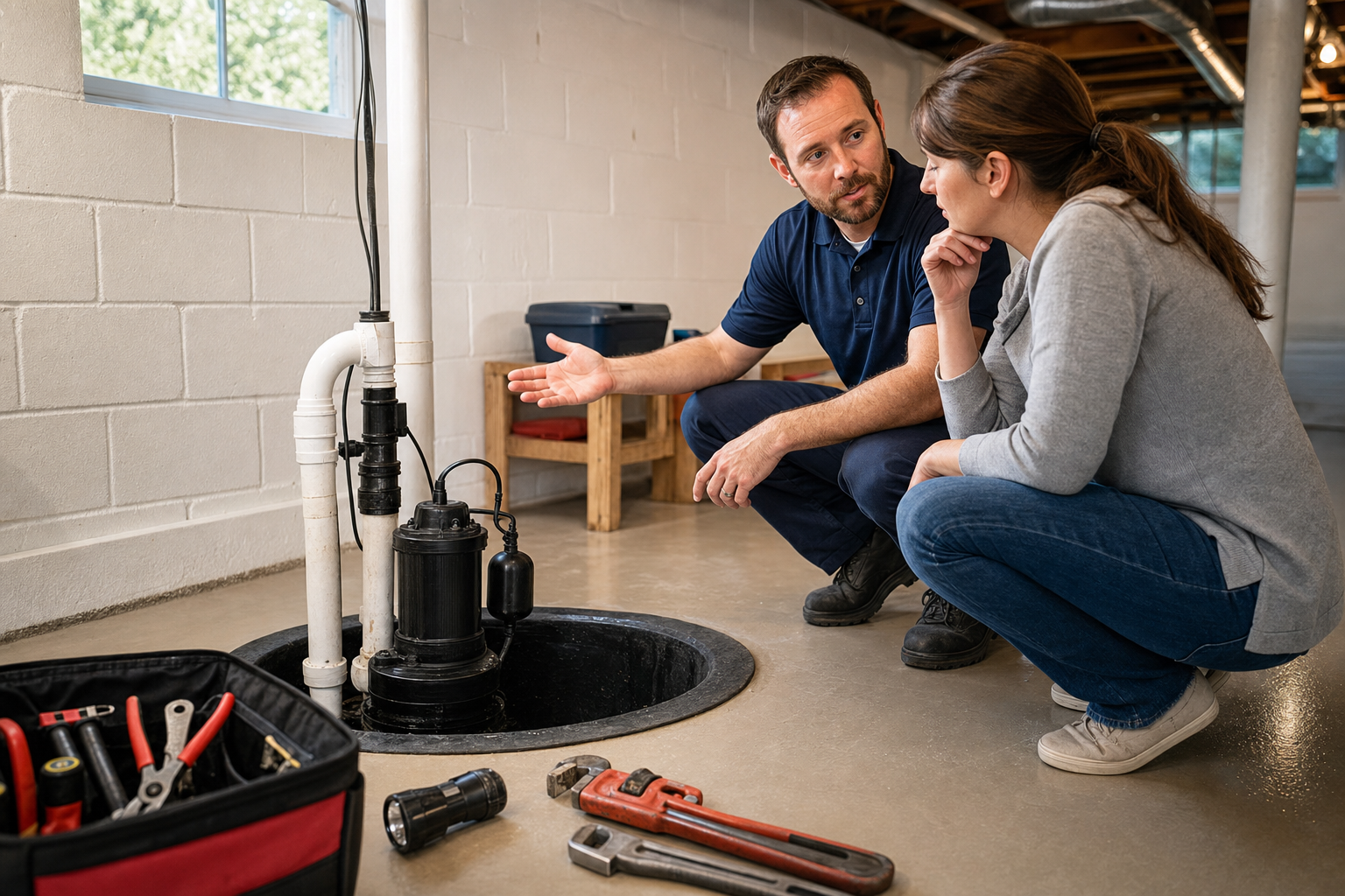 Sump Pump Repair referral service support in Grove City OH