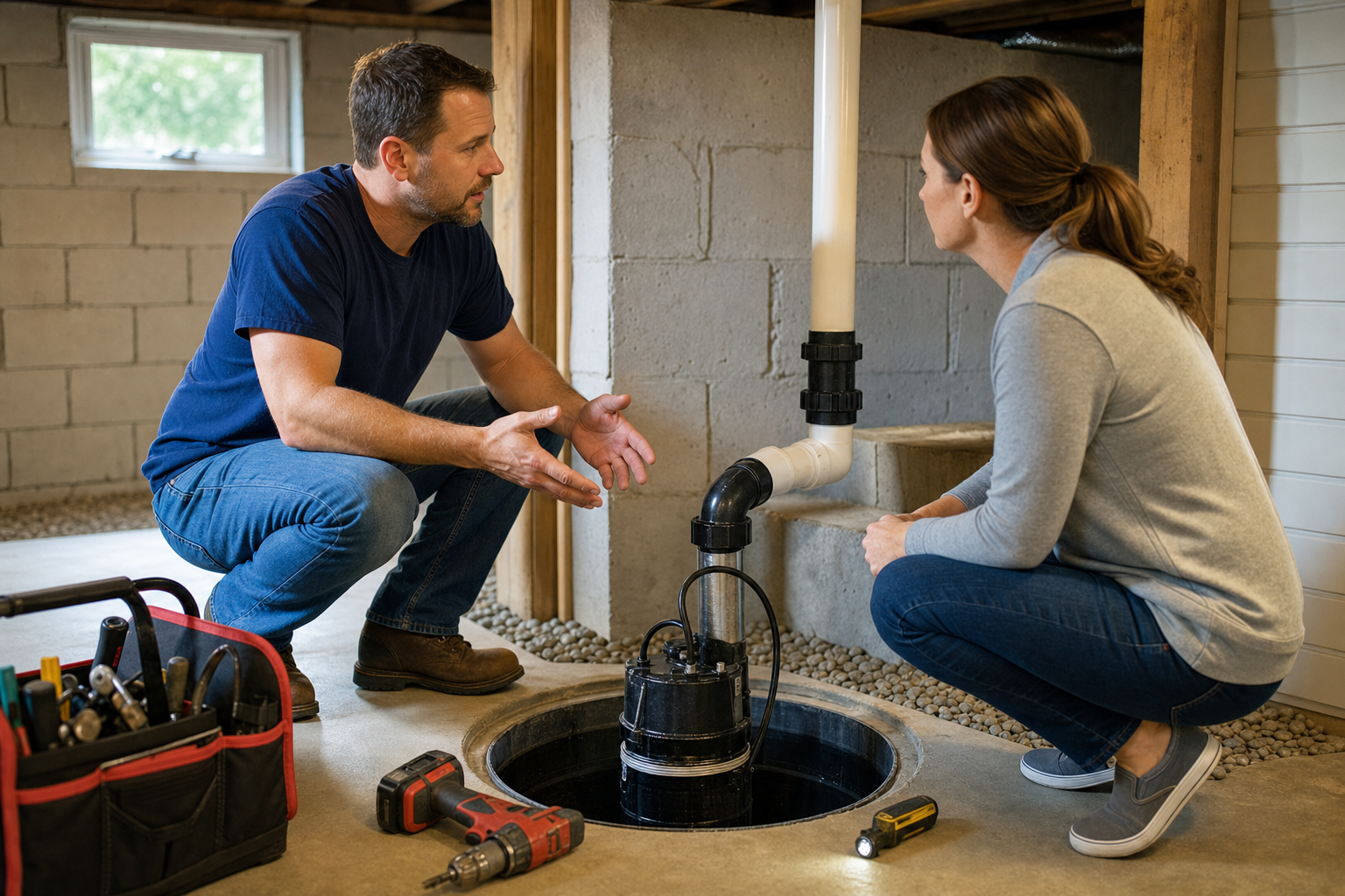Sump Pump Repair referral service support in Lancaster OH
