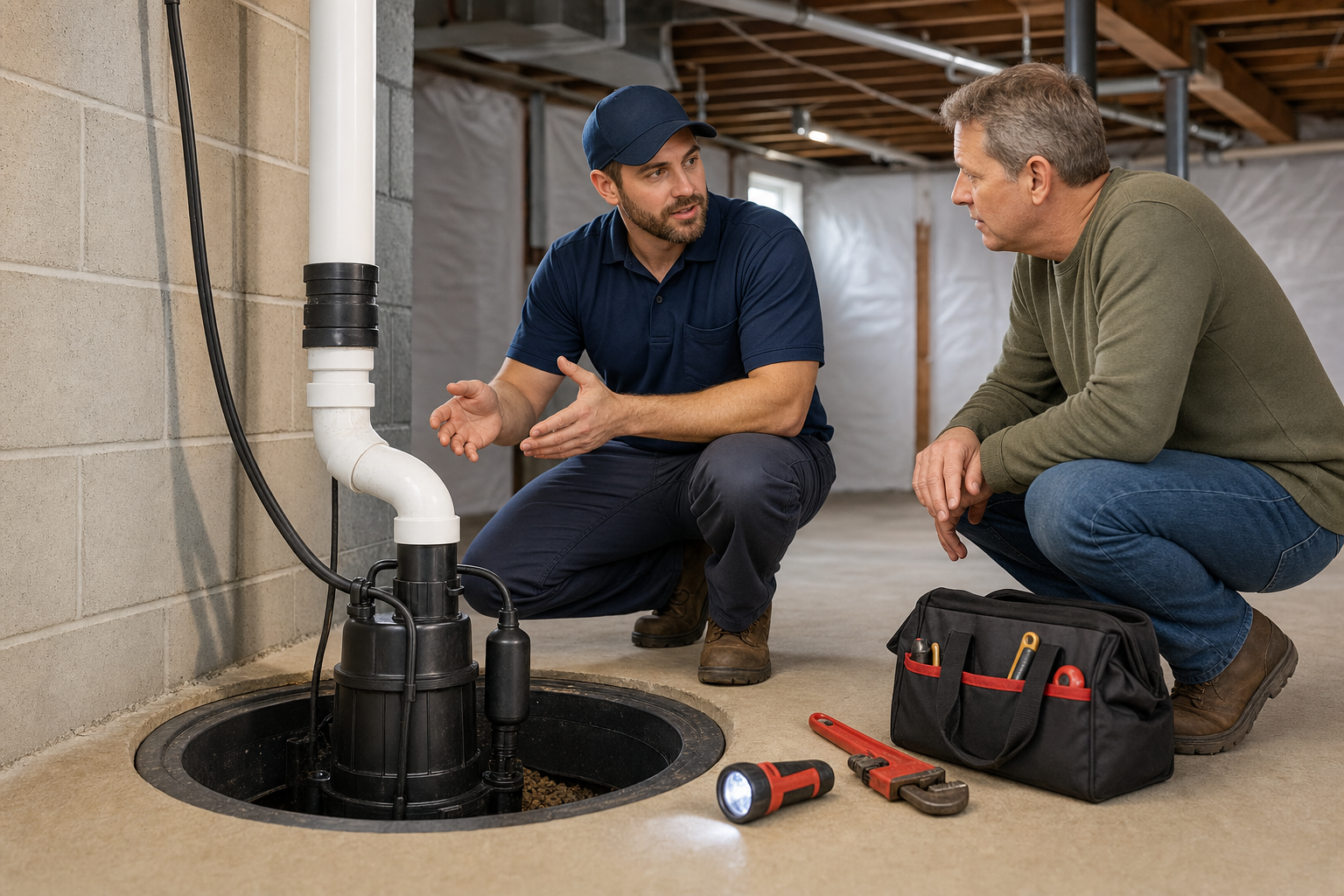 Sump Pump Repair referral service support in Mansfield OH