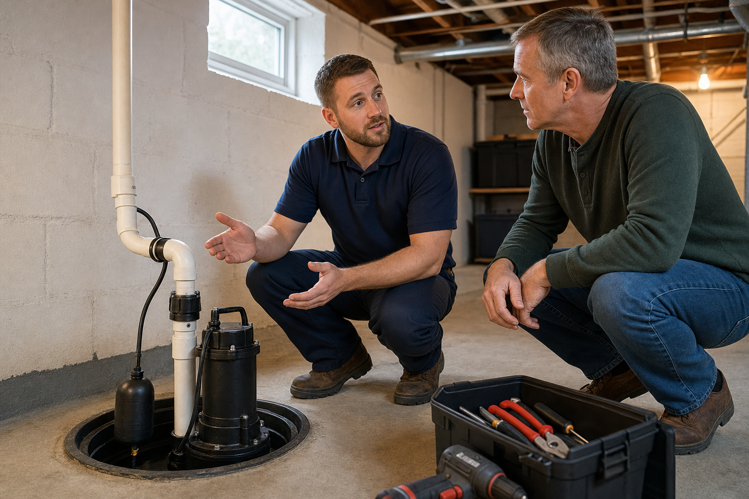Sump Pump Repair referral service support in Marion OH