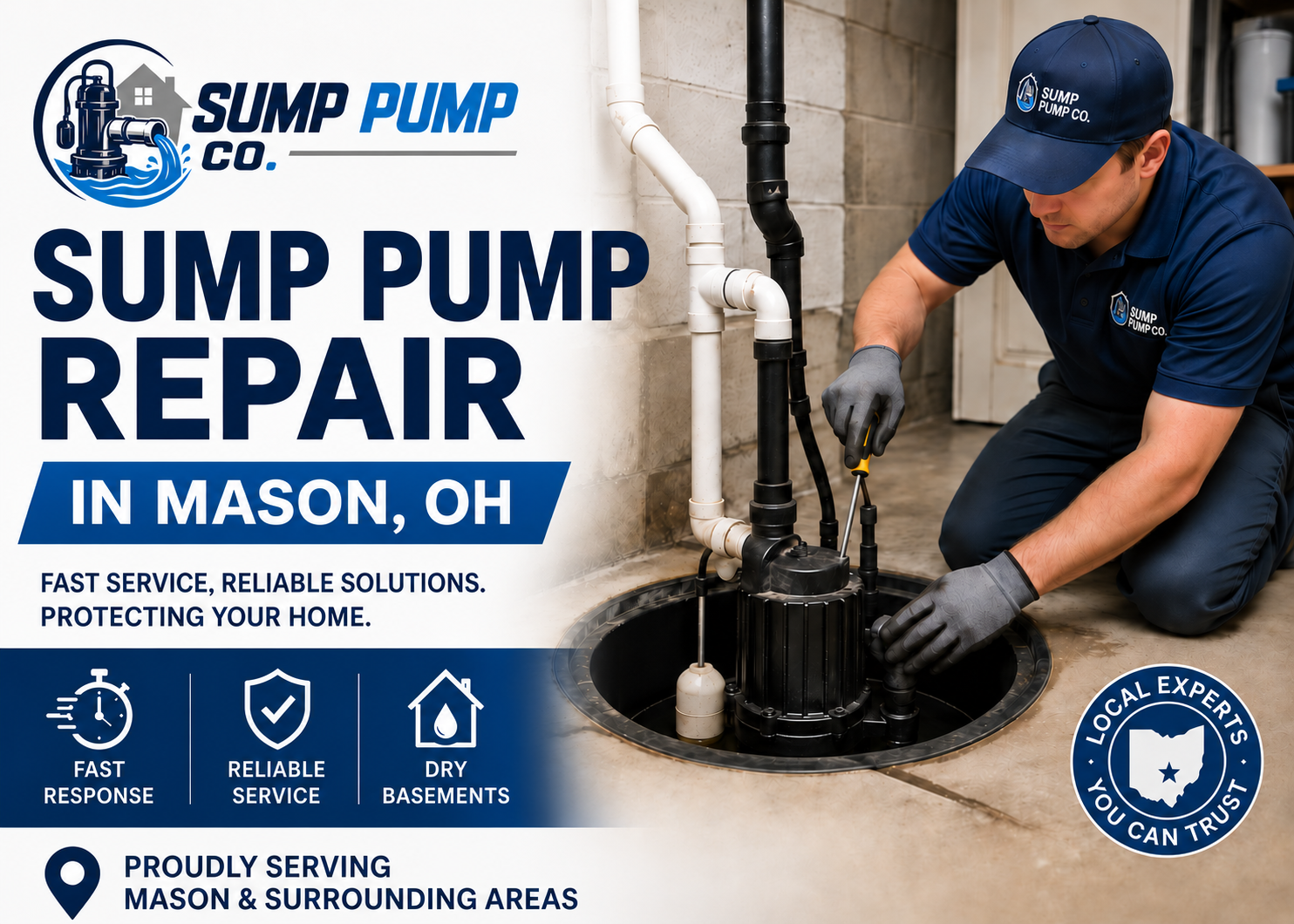 Sump Pump Repair in Mason OH from Sump Pump Co.