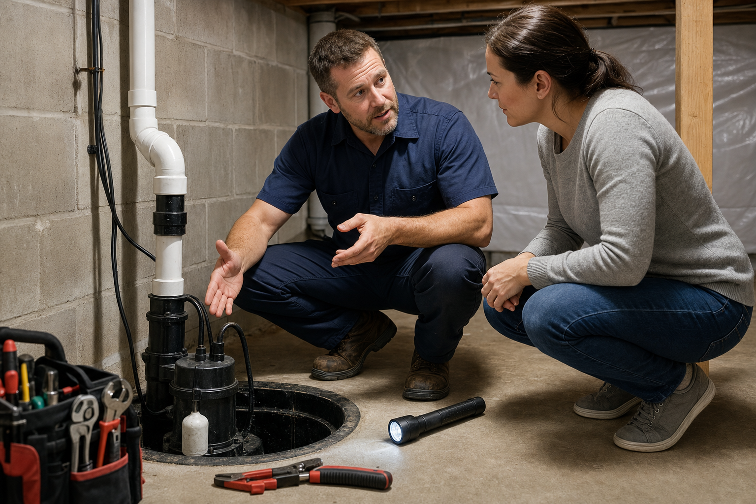 Sump Pump Repair referral service support in Newark OH