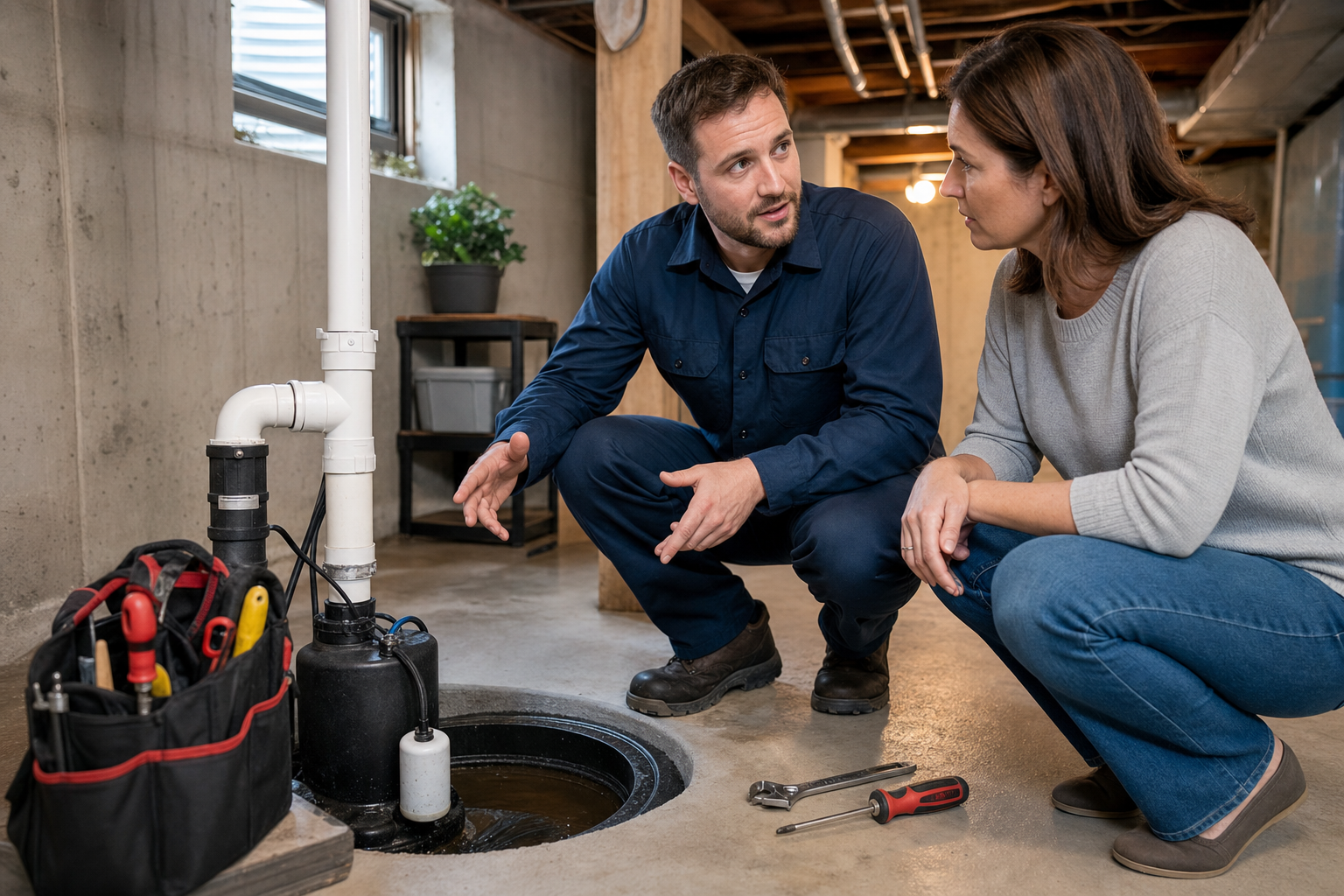 Sump Pump Repair referral service support in Pickerington OH