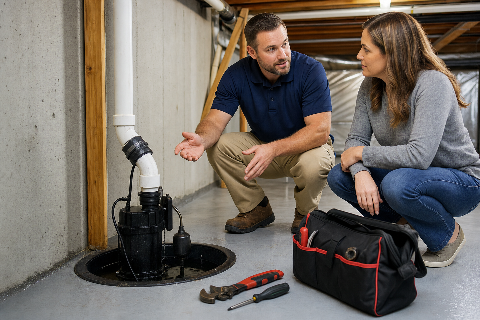 Sump Pump Repair referral service support in Springfield OH