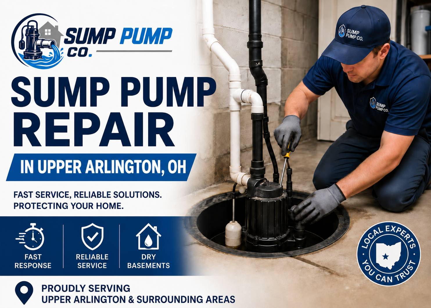 Sump Pump Repair in Upper Arlington OH from Sump Pump Co.