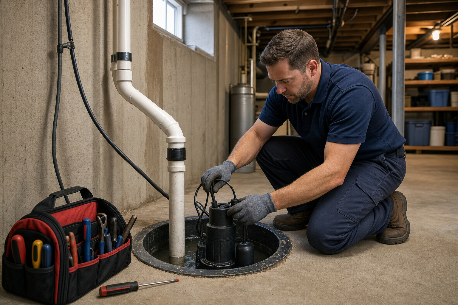 Local sump pump repair information and service options in Warren OH