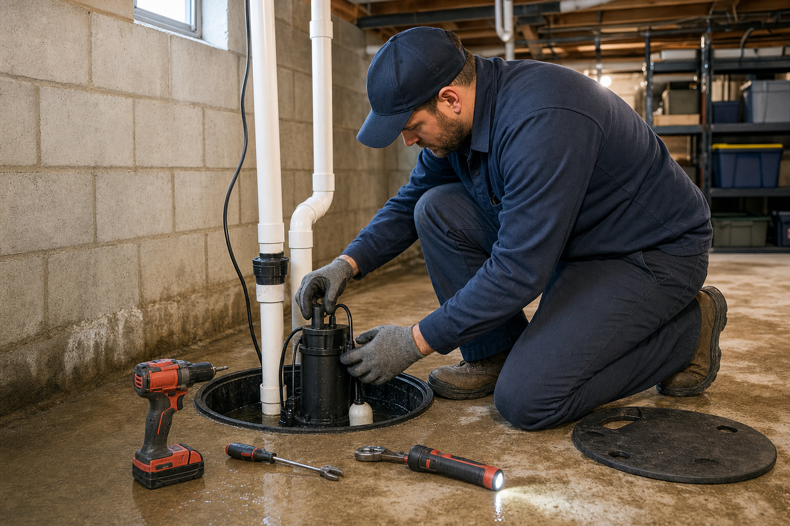 Local sump pump repair information and service options in Xenia OH
